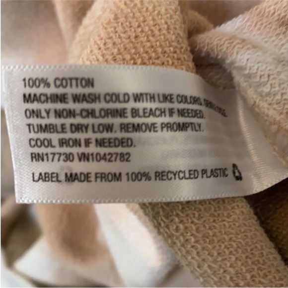 LG Cream & Tan Tie Dye Sweatshirt Pullover NEW! - Picture 4 of 4